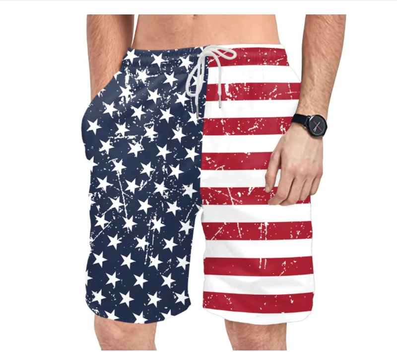 3D Independence Day Print Clothing Fashion Men Women Shorts Plus Size S-7XL Streetwear Pants Cargo Shorts Men Basketball Summer