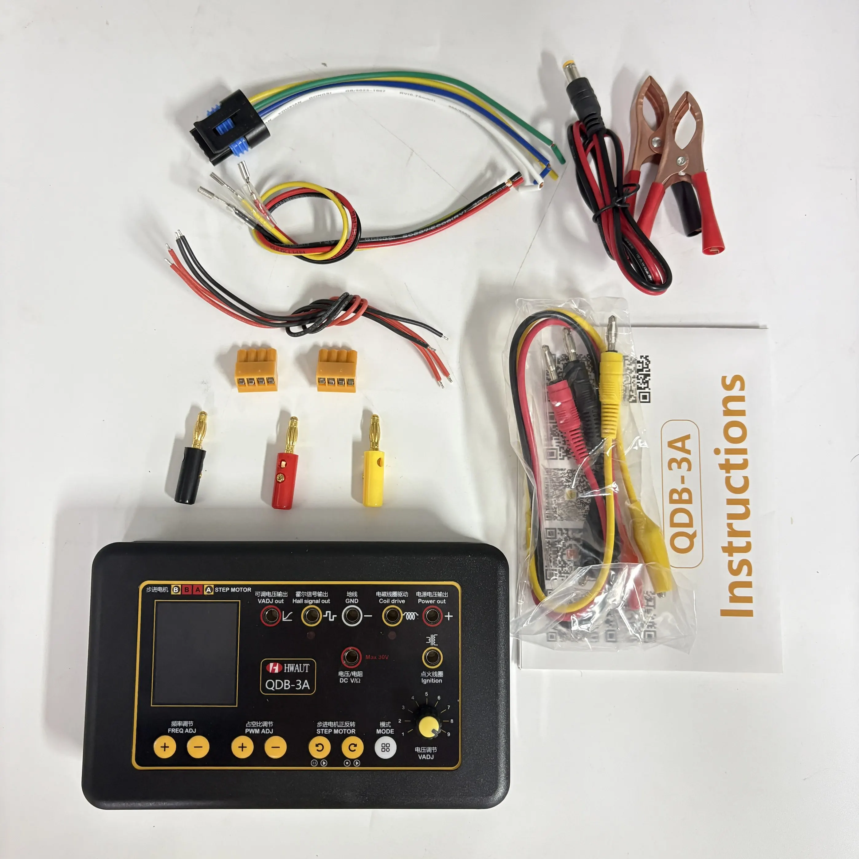 For QDB-3A Automotive Actuator Tester Ignition Coil Tester Stepper Motor Driver Car Electrical Diagnostic Tool