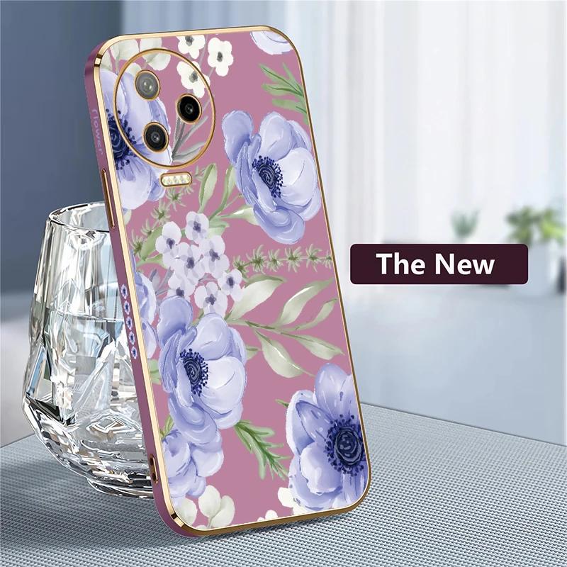 زهرة اللوحة جراب هاتف ل انفينيكس تكنو كامون 30 5G 20 برو 18 19 Neo 17 16 S 15 الهواء تصفيح غطاء سيليكون للصدمات #4