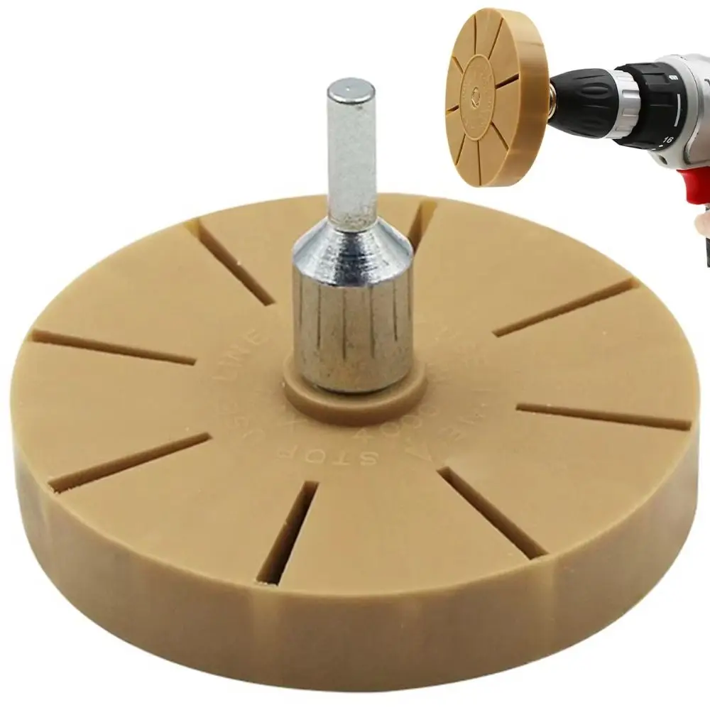 3.5 Inch Rubber Wheel Pad Pneumatic Adhesive Removal Tool Decal Eraser Wheel Tint Vinyl Decal Remover Wear-resistant