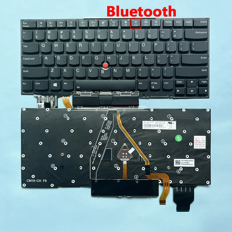 X1 US/Russian Backlight Keyboard for Lenovo ThinkPad X1 Carbon 7th Gen 2019 Carbon 8th Gen 2020  20QD 20QE 20R1 Notebook RU