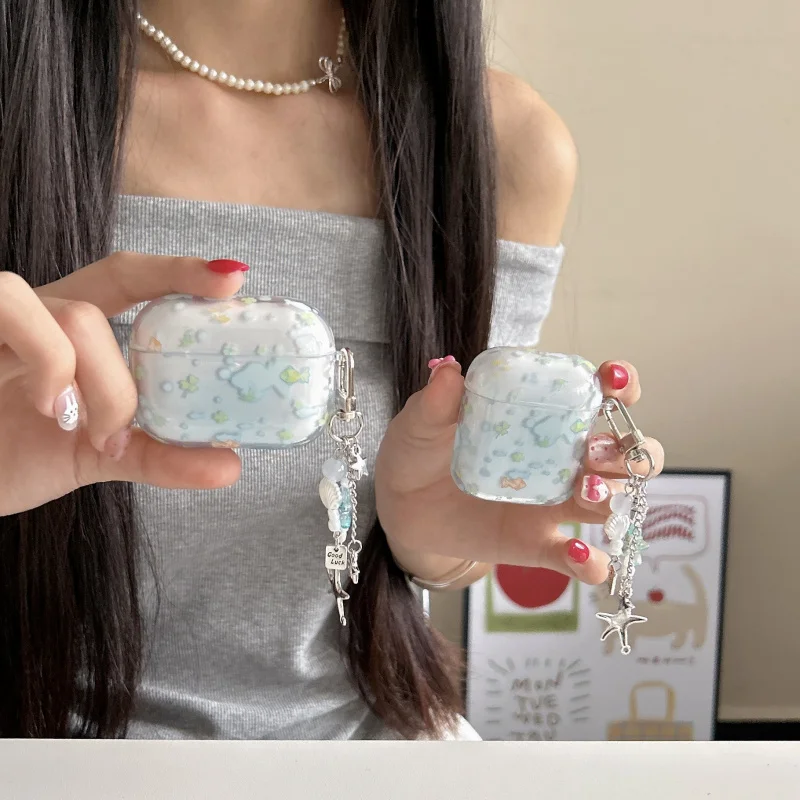 

Suitable for Bubble Blowing Fishairpods 4/3Protective Sleevepro2Wireless Bluetooth1/2Earphone Case Pendant