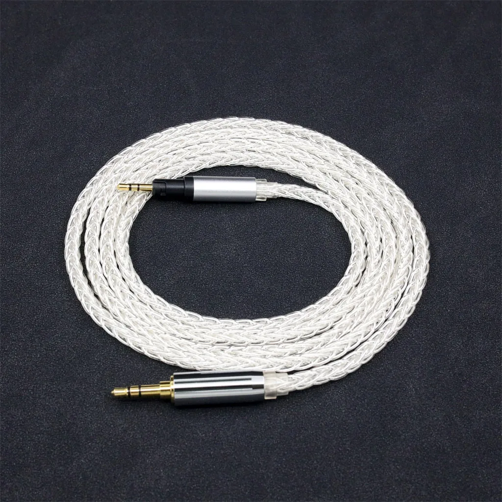 8 Core 99% 7n Pure Silver Palladium Earphone Cable For Austrian Audio Hi-X15 Hi-X65 Hi-X50 X55 Headphones LN008448