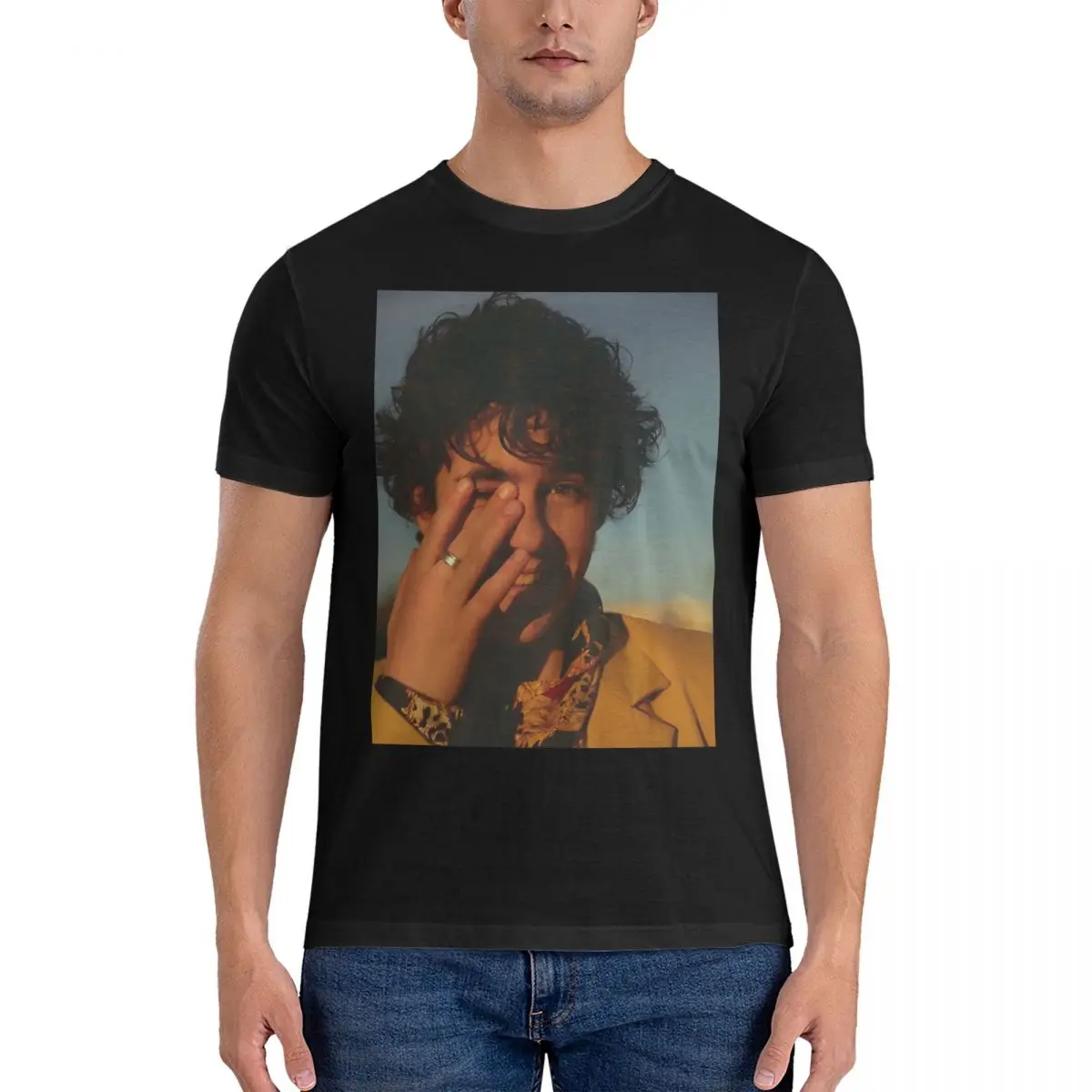 Jack Dylan Grazer Aesthetic Men T Shirt Benson Boone Creative Tee Shirt Short Sleeve Crew Neck T-Shirts Pure Cotton 5XL Clothes