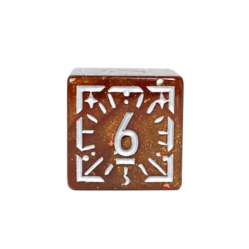 7 قطعة مجموعة شفافة الكلاسيكية رون الإغاثة مجلس لعبة مجموعة نرد TRPG النرد ، متعدد السطوح الجدول لعبة النرد لألعاب النرد RPG #3