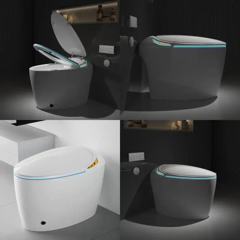 2026 HOT  Smart Toilet with Built-in Bidet for Modern Bathroom Auto Open Close Seat Foot Sensor for Toto Kohler American