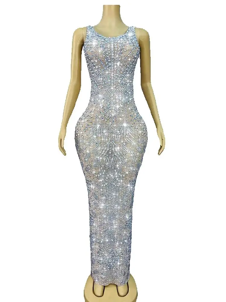 Wysokiej jakości sukienka z seksownymi ramiączkami, odkrytymi plecami i rozcięciem, wykonana metodą hot stamping, nowa kolekcja 2025, odzież damska na zamówienie.