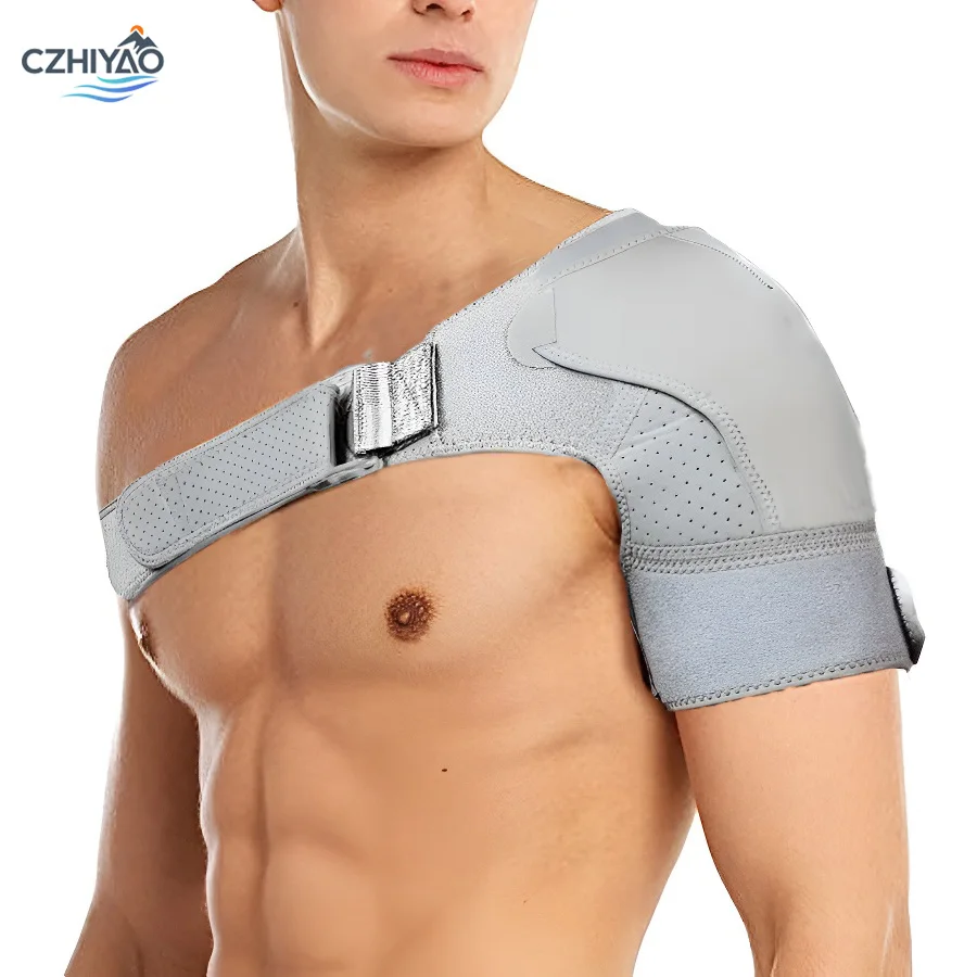 

CZHIYAO Rotatable Cuff Shoulder Brace - Adjustable Pressure Pad Pain Relief Stability Lightweight Breathable Support For Sports