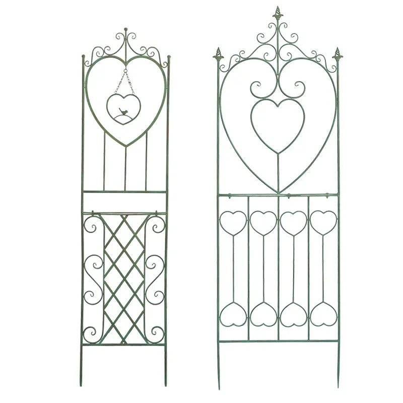 Outer single vintage garden plant climbing frame decoration outdoor garden courtyard wrought iron flower fence support pole