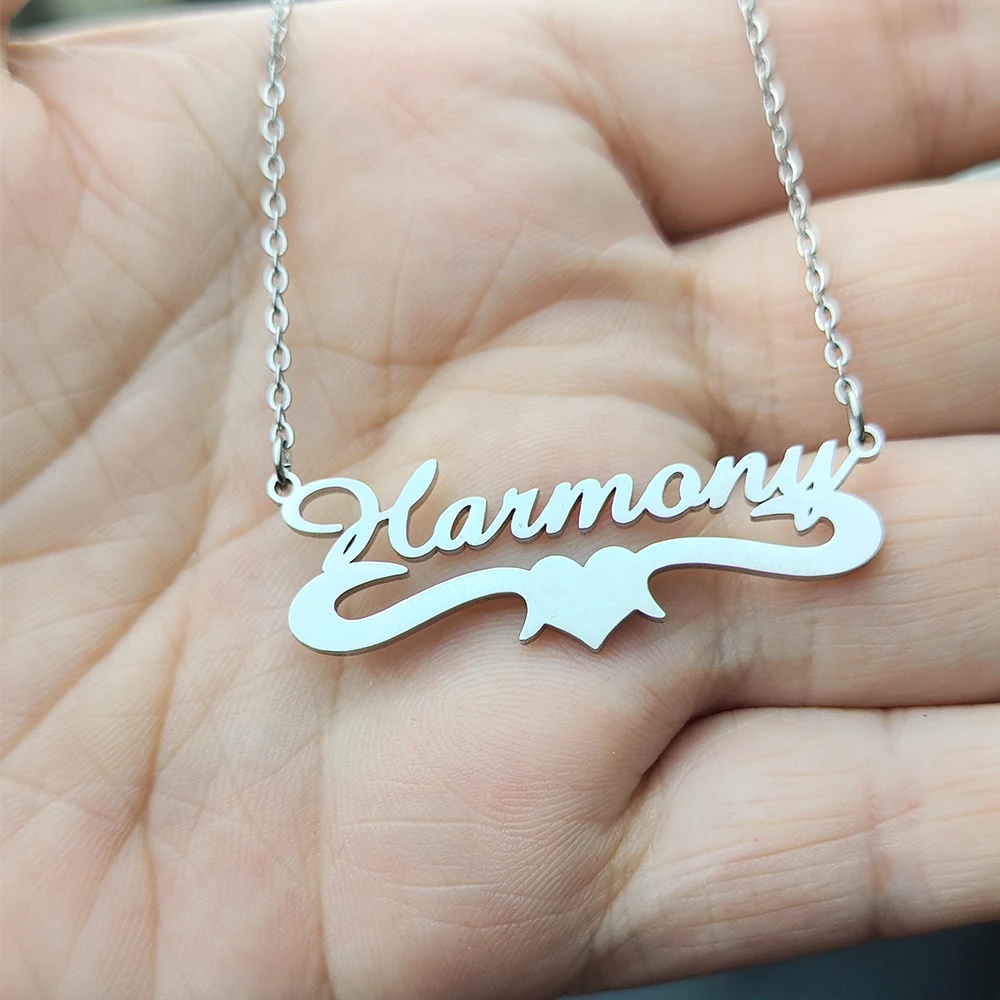 Baby Jewelry Personalized Name necklace Children Necklace baby Girl Boy Necklace Custom Name Chain Gold stainless steel chain