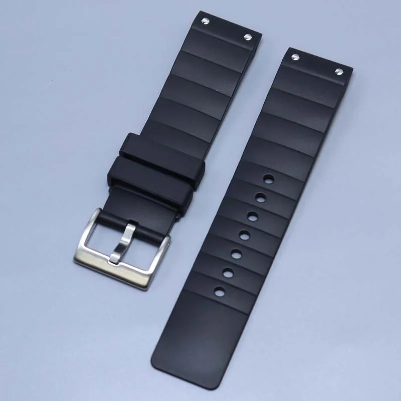 High quality rubber Watchband For Cartier Santos 100 Watch Strap Men's Silicone accessories bracelet 23mm black bands