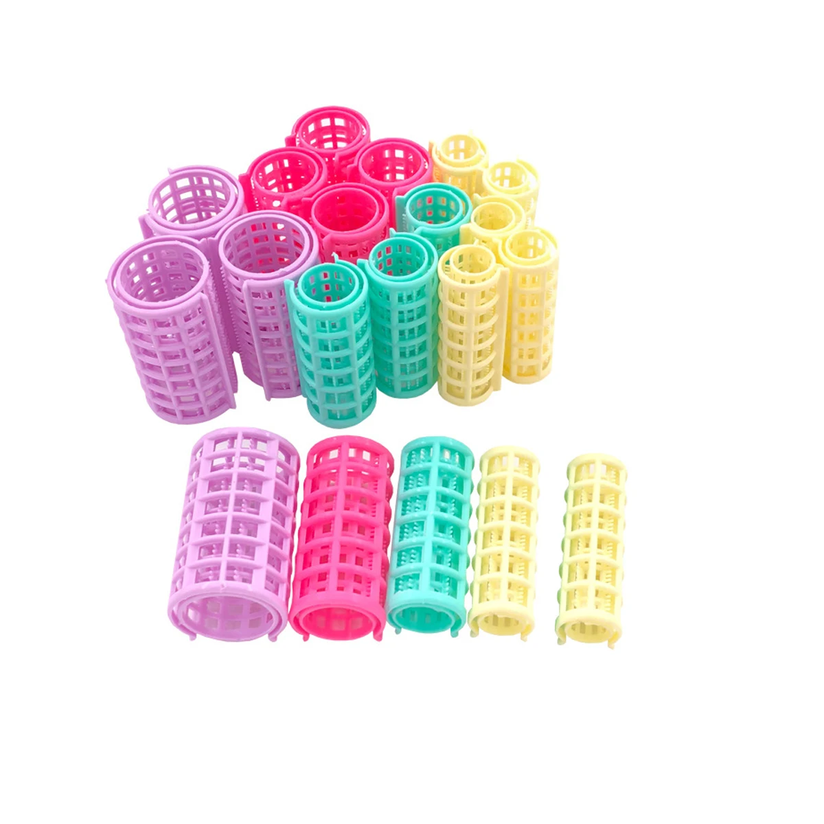 

20 Pack Hair Rollers Easy to Use Hairdressing for Short Medium Hair