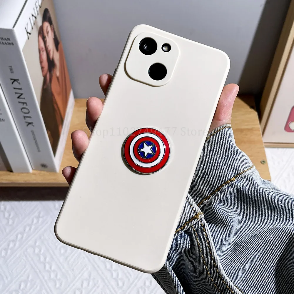 Marvel Superhero without needle badge Captain America metal phone sticker refrigerator sticker cartoon creative Brooch gift