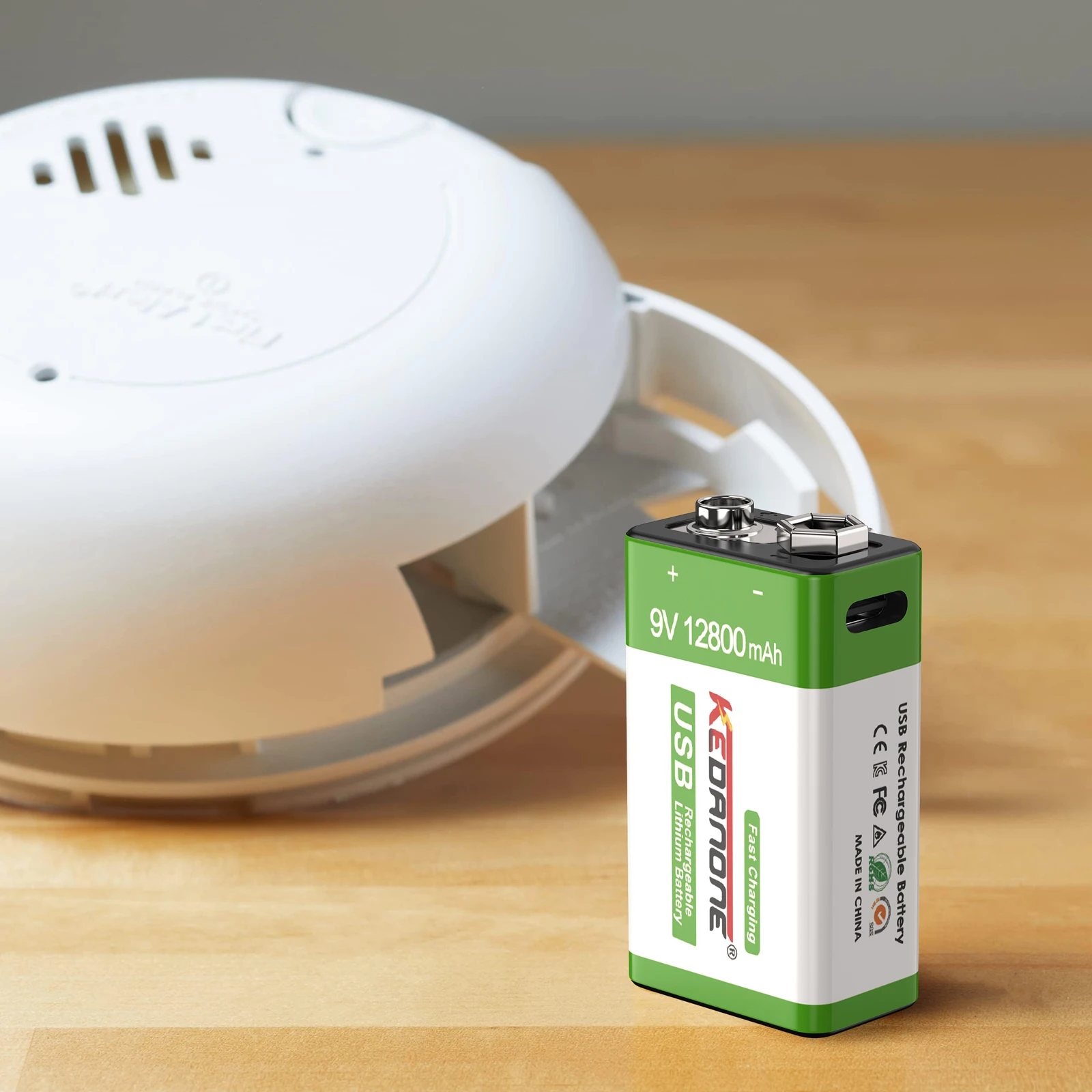 

USB 9V Rechargeable Battery 12800mAh Type-C Rechargeable 6F22 9V Li-ion Batteryfor RC Helicopeter Model Multimeter Toy