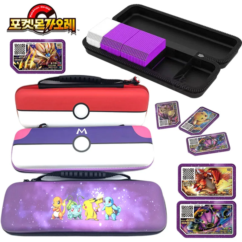 Korean Pokemon Gaole Cards Storage Box Arcade Pokémon Ga-Olé Game Disc Card Gaore Capacity 포켓몬 가오레 레8탄 레전드 4탄