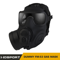No Antivirus Function DUMMY FM-53 GAS MASK Model Tactical Mask With Microphone Fan Cooling CS Game Toy Hunting Airsoft Cosplay