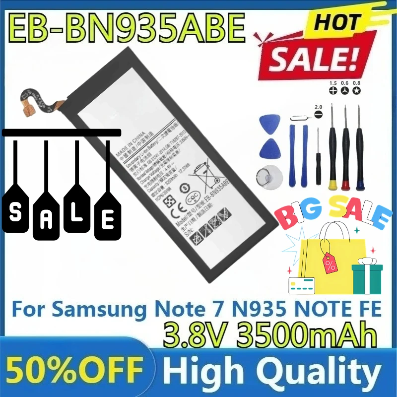 

Для Samsung Note 7 N935 ПРИМЕЧАНИЕ FE ПРИМЕЧАНИЕ 7 емкость аккумуляторы для мобильных телефонов Bateria новый высококачественный сменный аккумулятор EB-BN935ABE