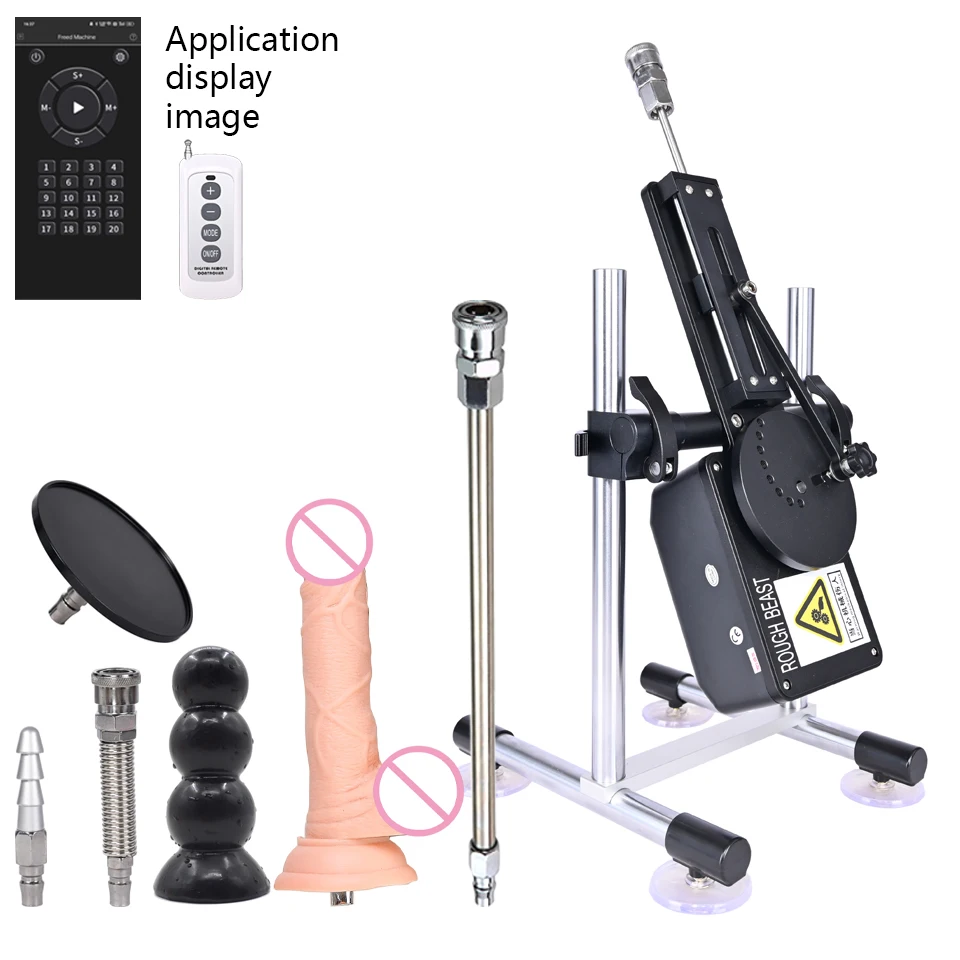 

ROUGH BEAST APP Control Sex Machine with Vac-U-Lock Dildo 70W Power Masturbation Machine for Women Man Masturbator Sex Products