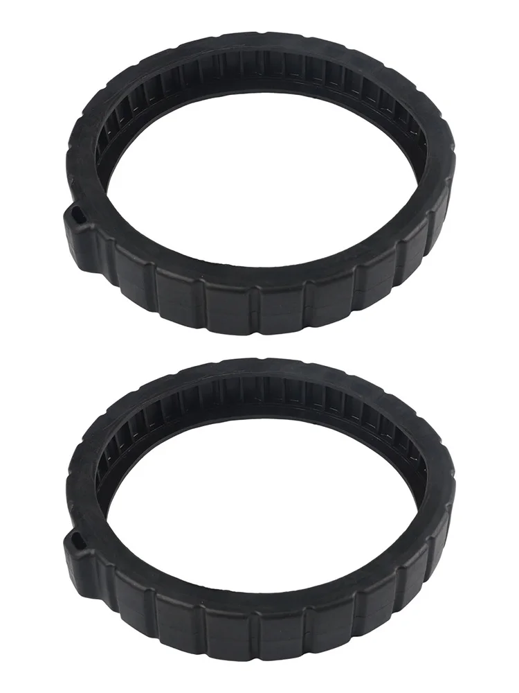 Black V2 Tire Kit 360287 360482 For Pentair And Krauly Pool Cleaner Replacement Wheels Upgraded Ribbed Design