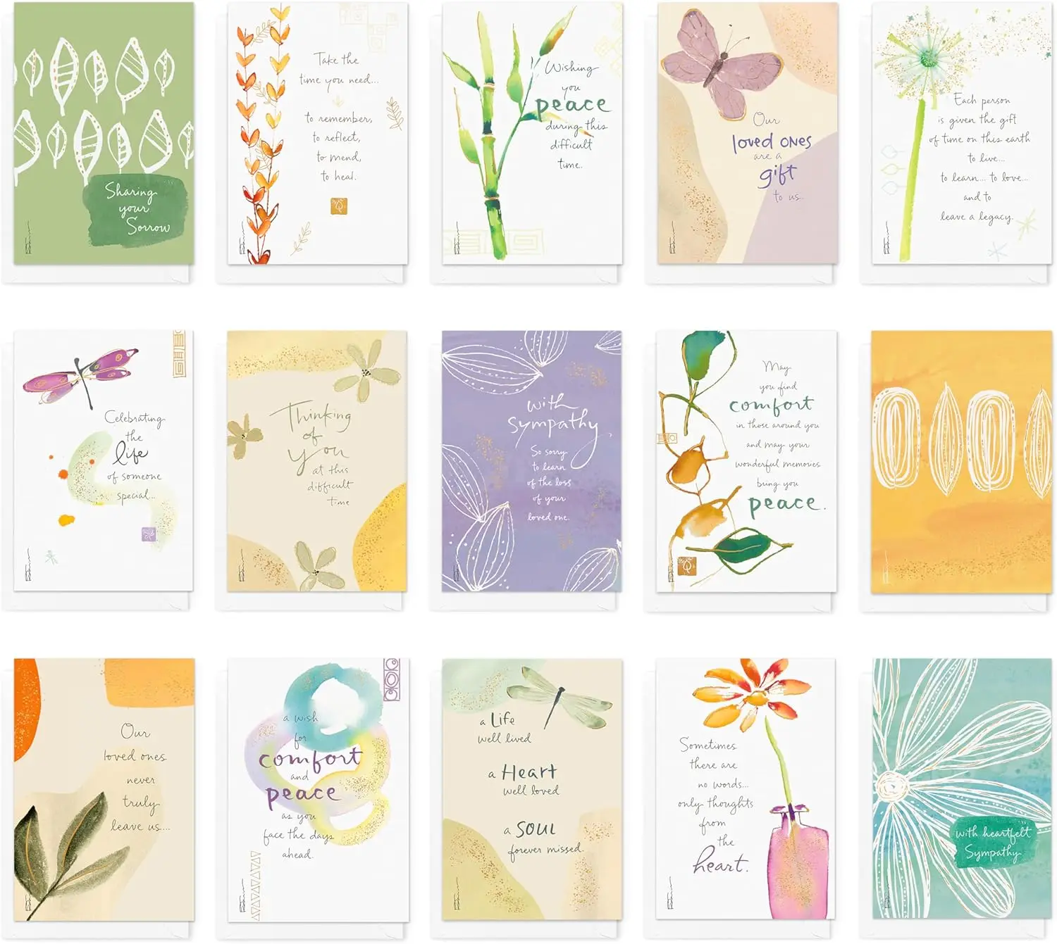 

Greetings Kathy Davis Deluxe Sympathy Boxed Card Assortment (15-Cards)