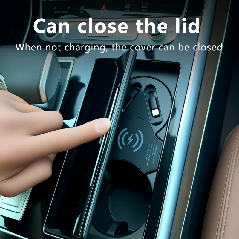Ładowarka bezprzewodowa do Audi Q7 Q8 SQ7 SQ8, rozdzielacz gniazda zapalniczki, szybkie ładowanie QI QC3.0 PD3.0 do telefonów komórkowych
