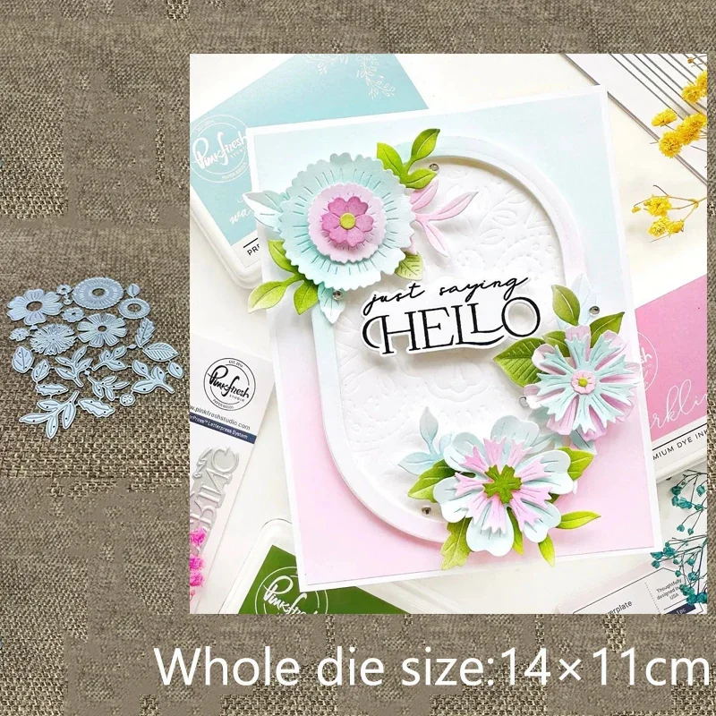 

XLDesign Craft Metal stencil mold Cutting Die flowers leaves decoration scrapbook die cut Album Paper Card Craft Embossing