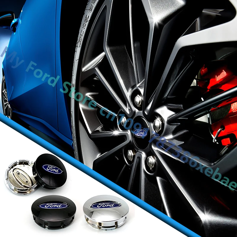4Pcs 65mm Aluminum ABS Wheel Center Hub Caps Replacement For Ford Fiesta Fusion Explorer Shelby Mondeo Mustang Tuning Accessory