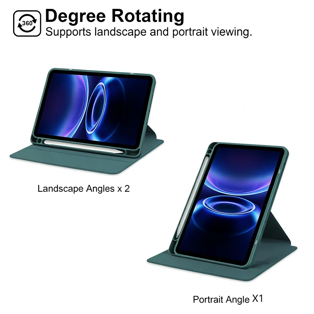 Rotation Cover For Redmi Pad 2 SE 9.7 2026 Case Smart Stand Acrylic Funda For Xiaomi Redmi Pad2 9.7inch 2026 with Pen Slot Cover
