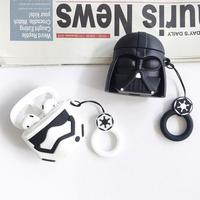 Star Wars Darth Vader Imperial Stormtrooper Creative Bluetooth Headphone Case Silicone Airpods Headphone Case Holiday Gift