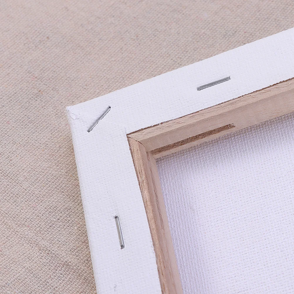 6PCS Oil Painting Frames DIY Painting Boards Cotton Linen White Stretched Canvas for Drawing Painting 25x30