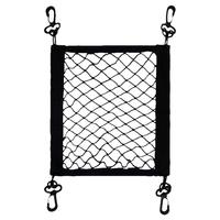 Motorcycle Cargo Net Polyester High Elastic Cargo Net With 4 Adjustable Hooks Motorcycle Net Large Load Bearing