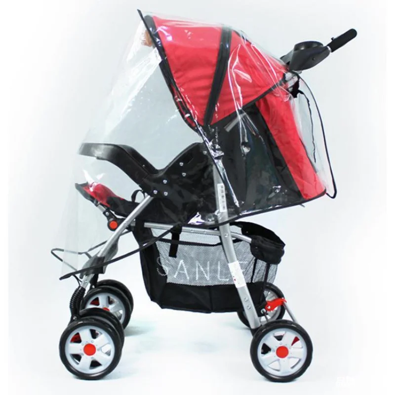 Universal Baby Carriage Rain Cover Stroller Windshield Baby Stroller Umbrella Car Rain Cover Cozy Perambulator Raincoat