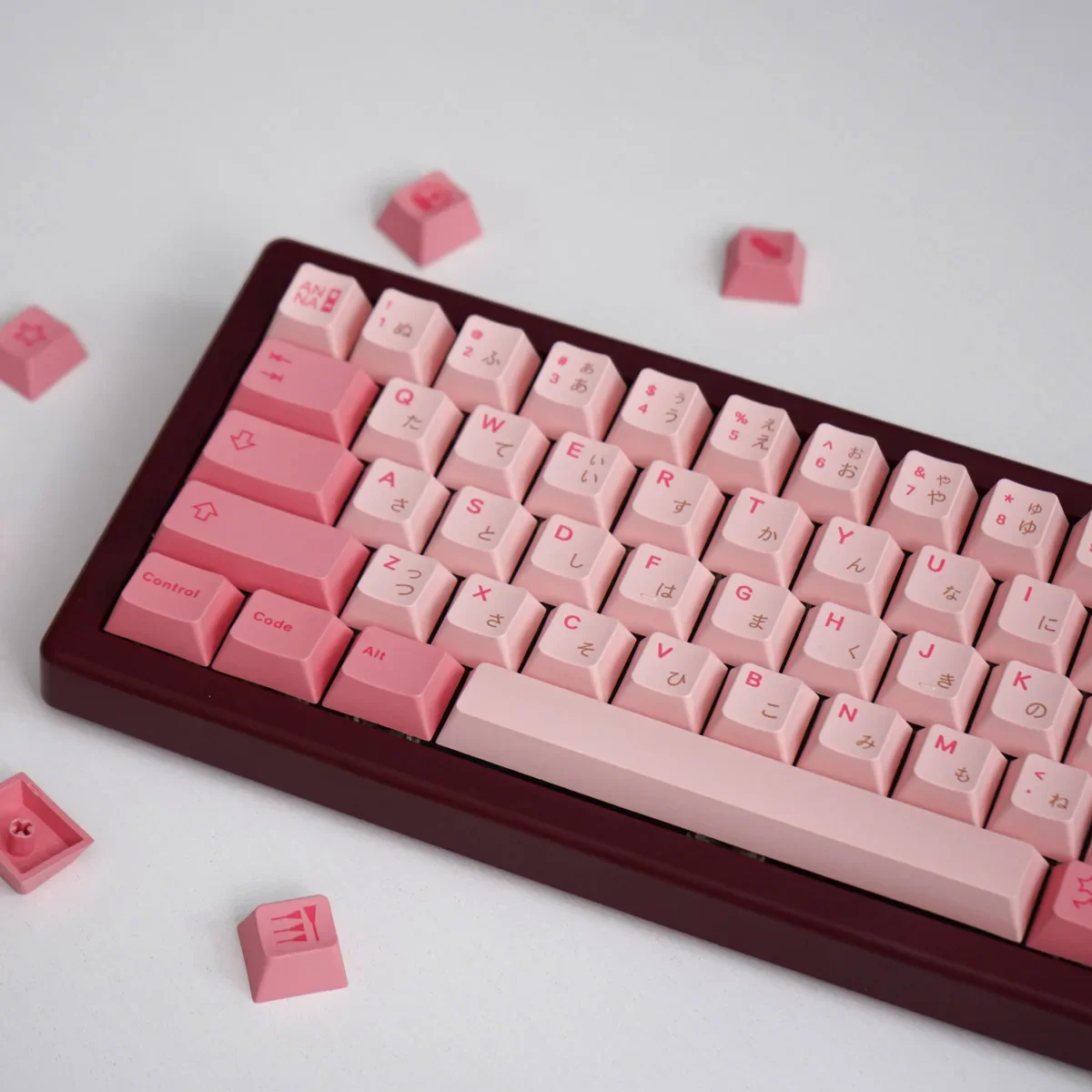 

Mechanical keyboard Keycap 143 keys PBT sublimation Original factory Height adaptation 64 68 75 82