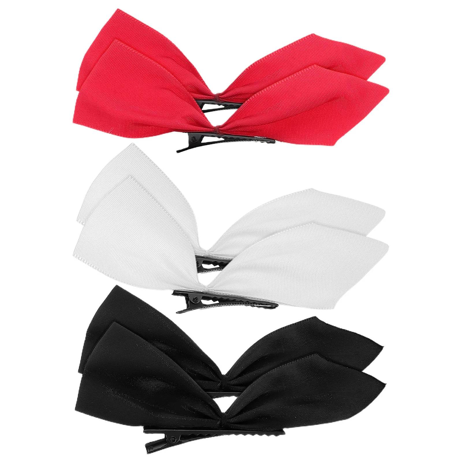 

3Pairs Big Bow Hair Clips Satin Bowknot Half-Grip Hairpin Hair Styling Accessories for Girls Women Teens Girls Bows