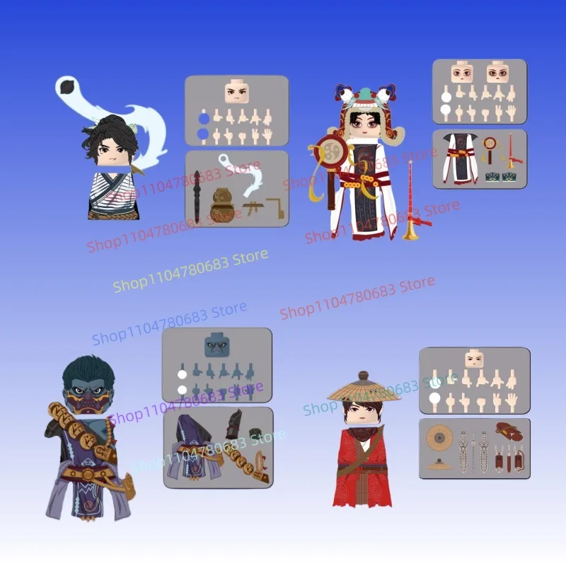 

MOC Building Blocks Minifigure Li Xingyun Assembled Model Ornament, Anime Cartoon Toy, Holiday Gift Collectible Action Figure