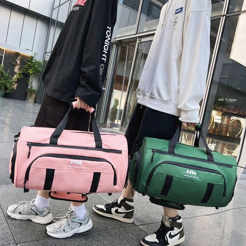 Large Men'S Gym Bags Women Beach Traveling Luggage Handbag Duffel Shoulder Shoes Tactical Swimming Training Fitness Sports Bags