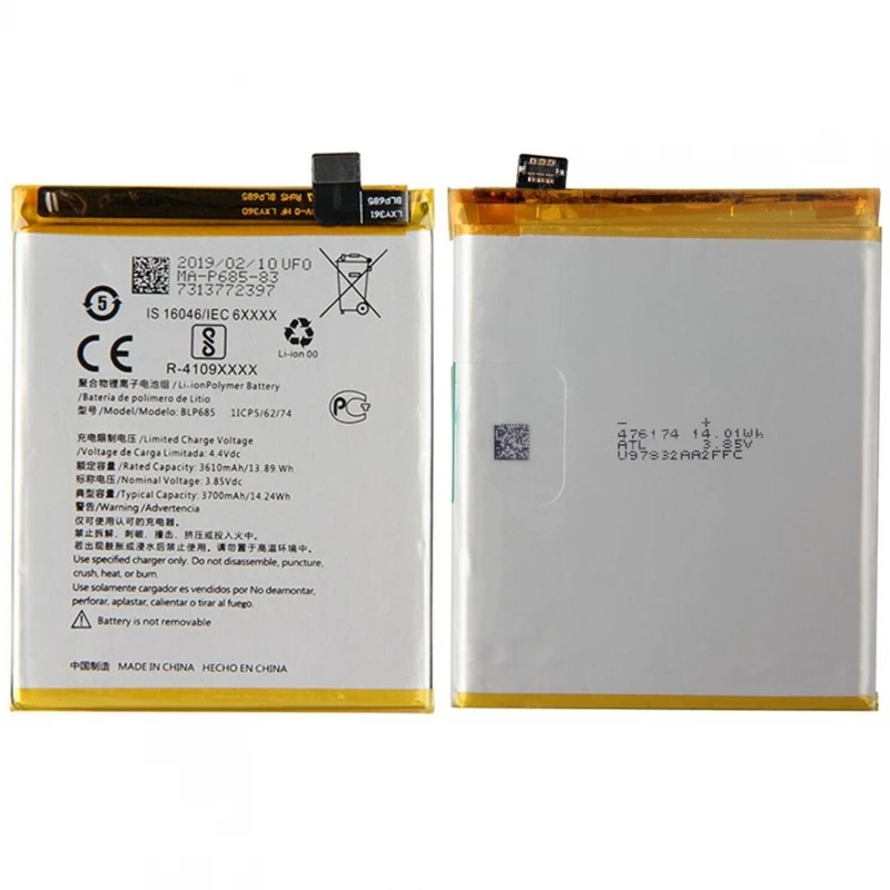 BLP685 Internal Battery for ONEPLUS 6T / 7 High Capacity 3700 mAH Replacement # OnePlus 6T (One Plus 6T, A6013) # OnePlus 7 (A7000, GM1903, BBK GuacamoleB)