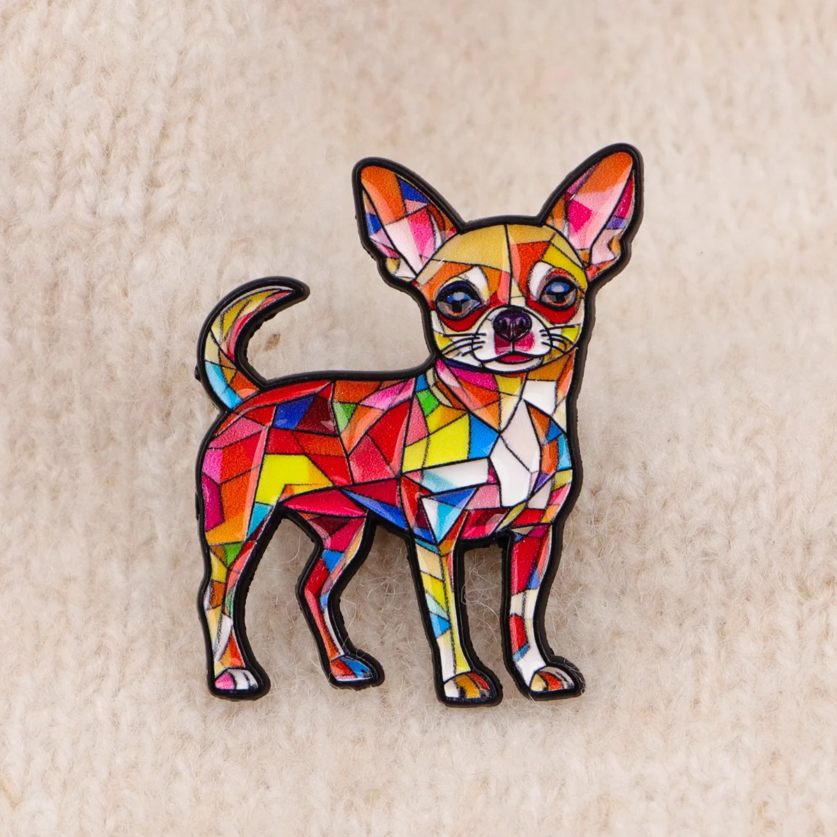 Broches de Esmalte de Cães de Desenho Animado, Broches de Animais Coloridos, Broches de Lapela de Galo para Mochilas, Chapéus, Acessórios de Cosplay, 