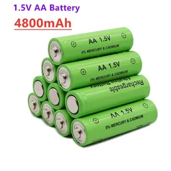 1.5V New Brand AA rechargeable battery 4800mAh 1.5V New Alkaline Rechargeable batery for led light toy mp3