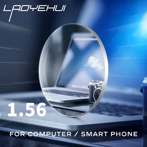 Imagen 1 del producto Lente asférica para miopía, lentes ópticas Anti luz azul, graduadas, personalizadas, para hipermetropía y presbicia, 2 piezas/1 par, 1 usd, 1,56