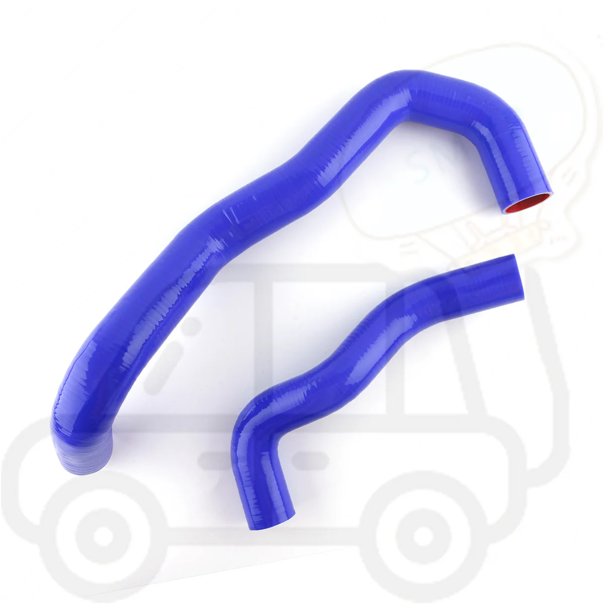 

2PCS 3PLY Silicone Coolant Radiator Tube Pipe Hose Kit For 2003 2004 Ford F250 F350 6.0L Diesel Upper and Lower 11 Colors