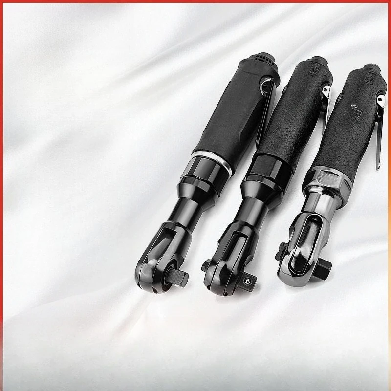 90 Degree Right Angle Pneumatic Ratchet Wrench,High Torque Open Hex Air Gun for Auto Rotary Tiller Maintenance