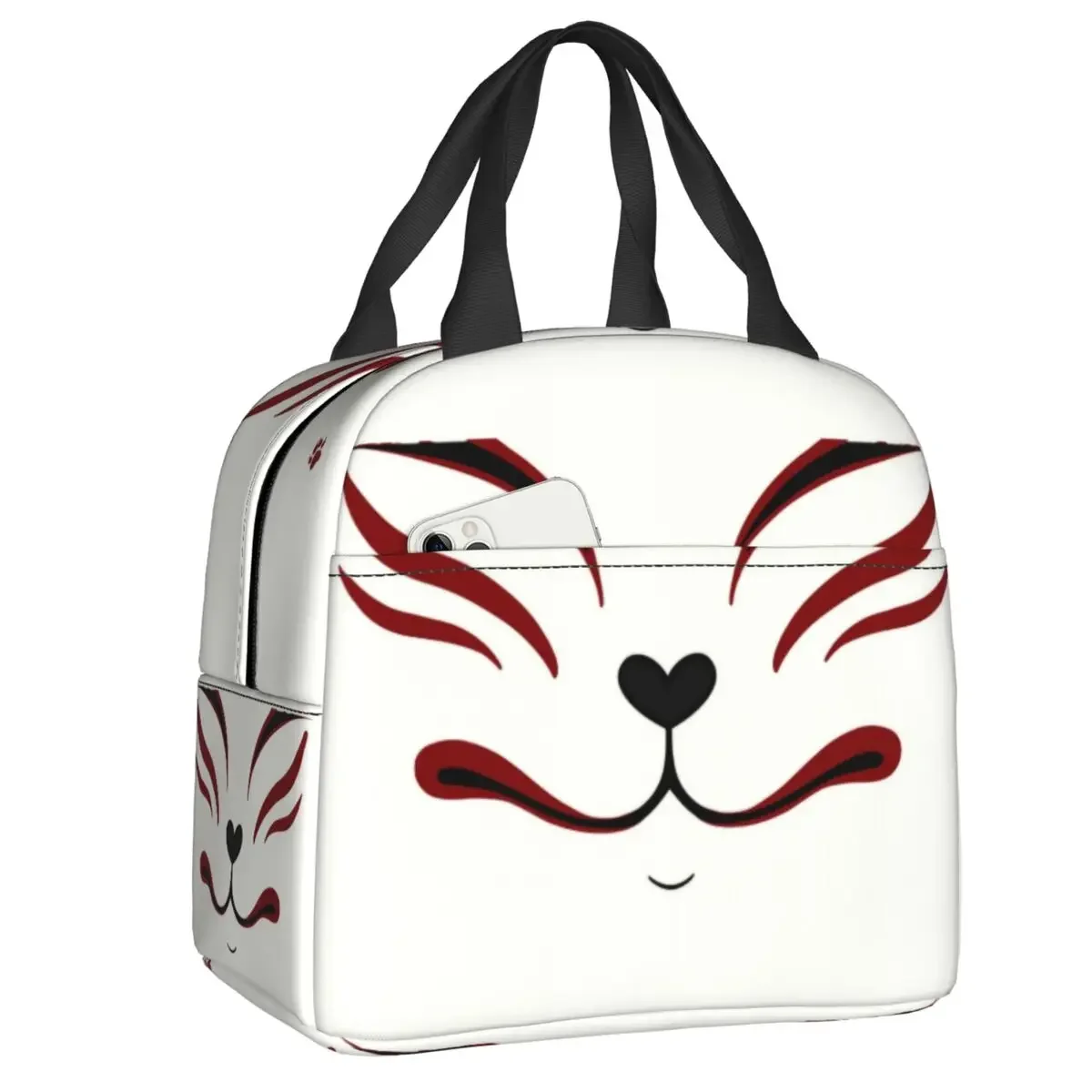 

2025 New Fox Spirit Kitsune Lunch Bag Thermal Cooler Insulated Lunch Box for Women Kids School Work Picnic Food Tote Container