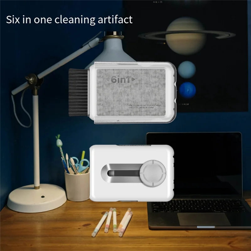 B04C-Multifunctional Cleaning Brush Digital Products Cleaning Brush 6-In-1 Portable Keyboard Cleaning Tool