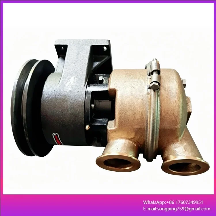 Pulley Driven High Flow 3655857 Sea Water Pump Long Service Life for Off Shore Marine Working Condition Construction Machinery