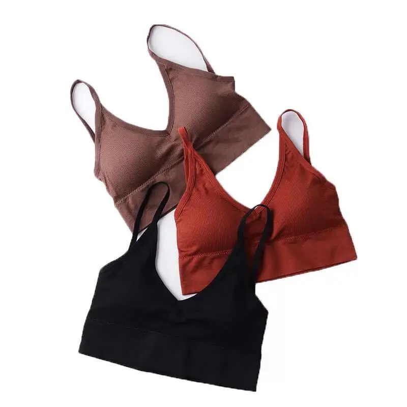 Soutien-gorge push-up pour femmes, brassière de fitness, sous-vêtement tubulaire