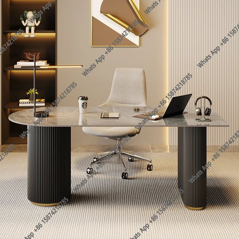 JS Reception Crafts Office Desk Design Aesthetic Executive Standing Office Desk Study Computer Escritorio Oficina Unique Furnitu