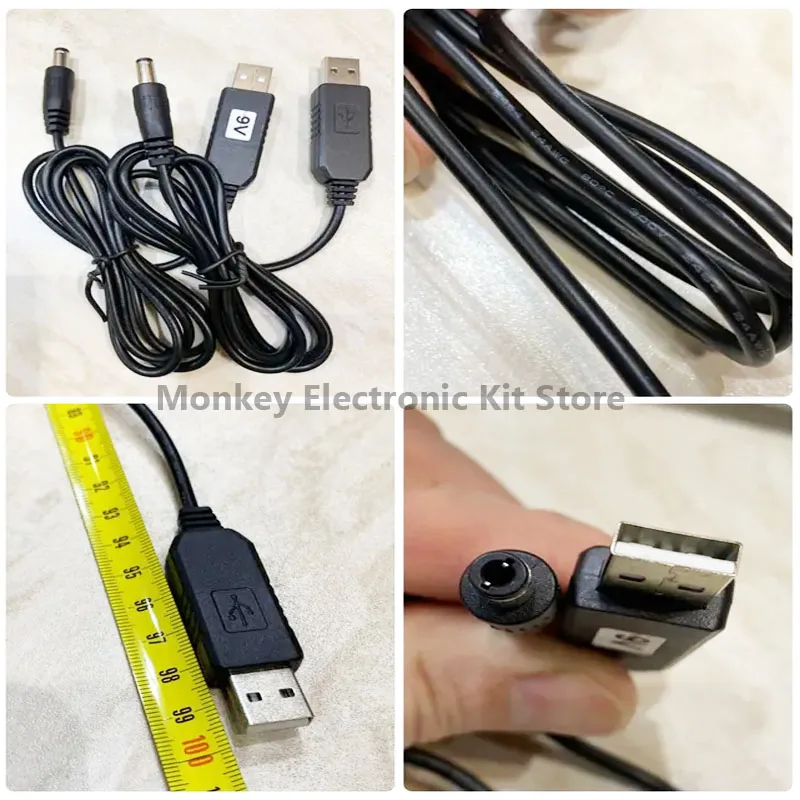 USB 5V to 12v Power Boost Line DC 9V 12V usb dc 12v 5v to 12v Step UP Module USB Converter Adapter Router Cable 2.1x5.5mm Plug