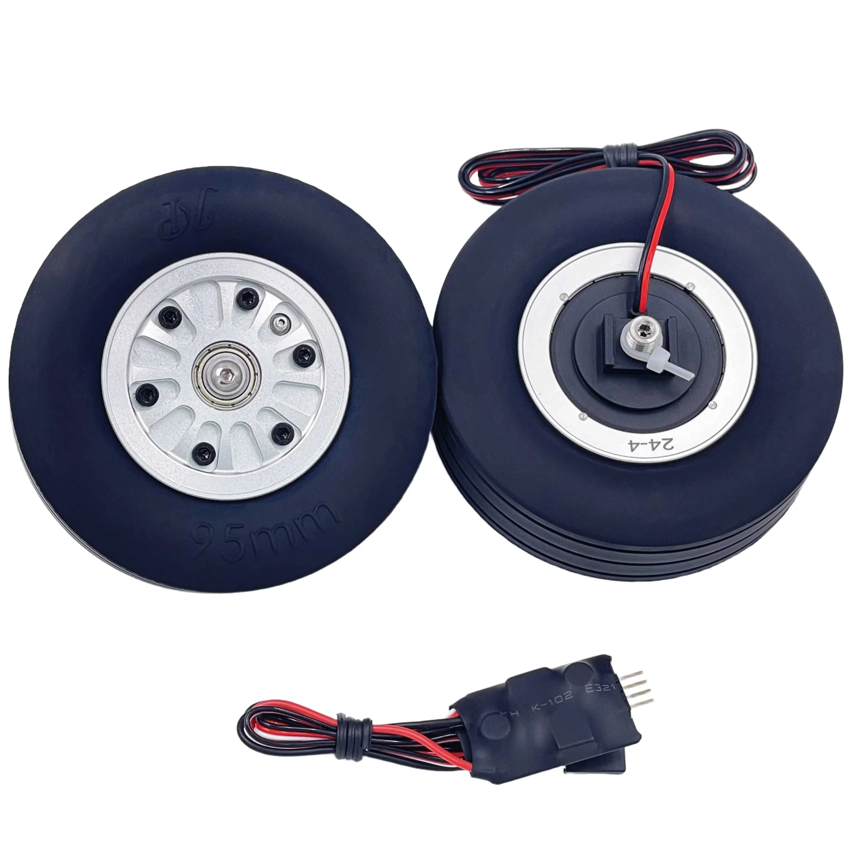 XAERO – roues de frein 86mm/95mm pour Jet RC, moyeu en aluminium robuste avec pneus en caoutchouc à haute friction, accessoires de train d'atterrissage