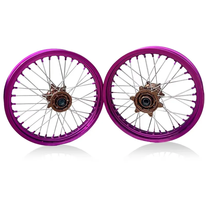 

Factory Supply Electric Motorcycle Dirt Bike 21x1.6 18x2.15 Inch Aluminum Wheels Fit Talaria MX5